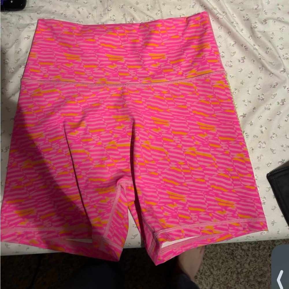 Vibrant Pink Patterned Women's Shorts